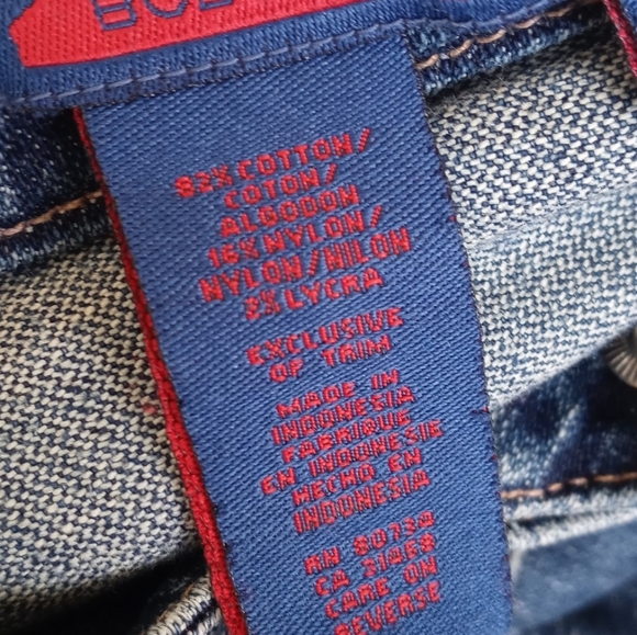 BCBGMAXAZRIA Ombre Denim Long Sleeve Zip Up Fitted Blue Jean Jacket Blazer XS - Picture 11 of 16